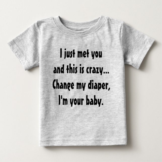 T-shirt Pour Bébé Appelle-moi (Devant)