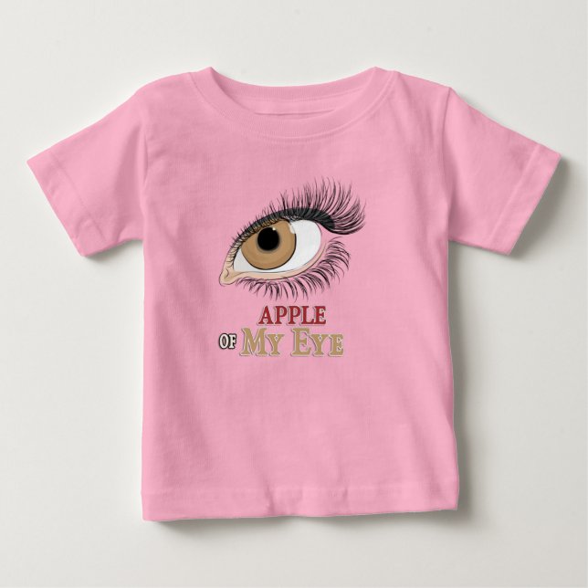 T-shirt Pour Bébé Apple de My Eye Eyelashes (Devant)