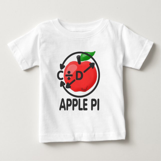 T-shirt Pour Bébé Apple pi (Devant)
