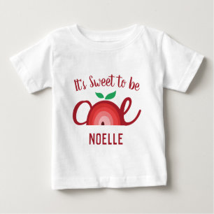 T-shirt Pour Bébé Apple Rainbow, Sweet to be One, 1er anniversaire