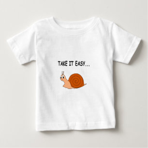 T-shirt Pour Bébé Apportez-le facilement mignon escargot de dessin