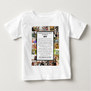 T-shirt Pour Bébé Appréciation de l'amitié   Collage photo BFF 22