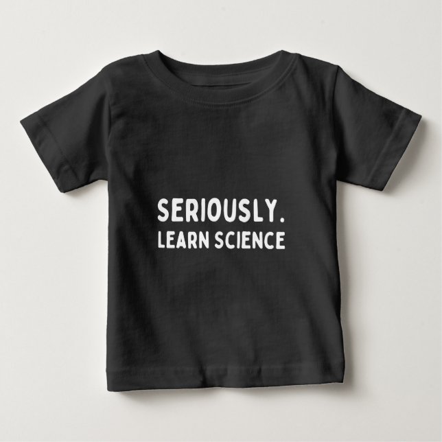 T-shirt Pour Bébé Apprendre la science (Devant)
