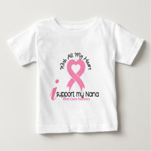 T-shirt Pour Bébé Appui du cancer du sein I ma Nana