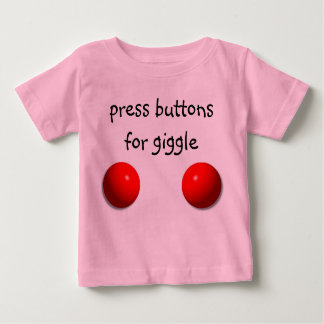 T-shirt Pour Bébé Appuyez sur pour Giggle