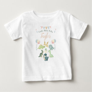 T-shirt Pour Bébé Aquarelle Cute Dinosaur Bébé personnalisé