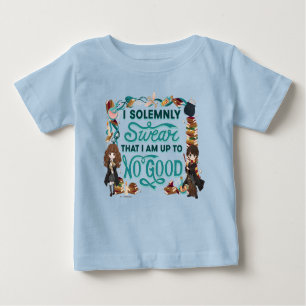 T-shirt Pour Bébé Aquarelle magique "Je jure solennellement"