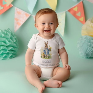 T-shirt Pour Bébé Aquarelle Peter Rabbit Anniversaire