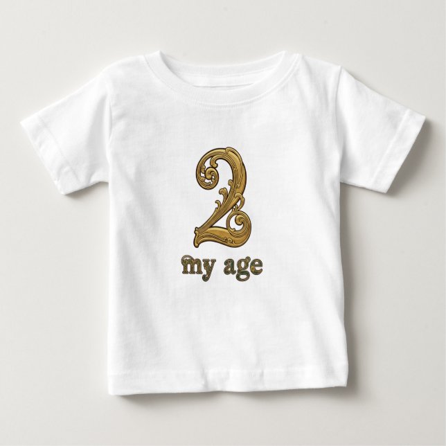 T-shirt Pour Bébé Aquarelle Pooh personnalisée Premier anniversaire  (Devant)