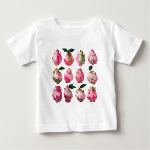 T-shirt Pour Bébé Aquarelle Tropicale Pitaya
