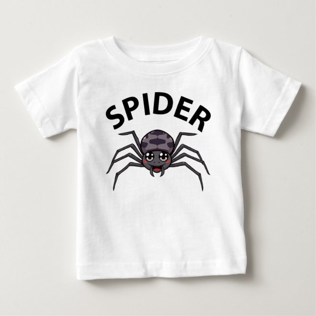 T-shirt Pour Bébé Araignée (Devant)
