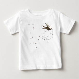 T-shirt Pour Bébé Araignée et couvée de loup dans votre poche