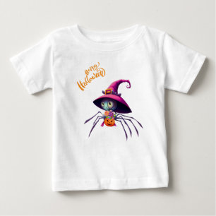 T-shirt Pour Bébé Araignée/Halloween/chute/citrouille