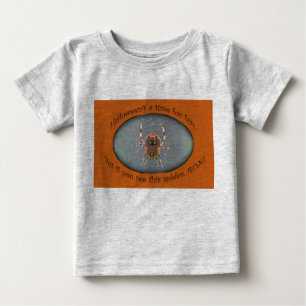 T-shirt Pour Bébé Araneus Orb Weaver Spider Halloween T-shirt bébé