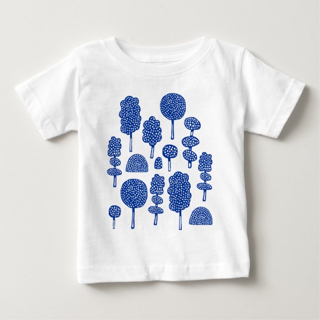 T-shirt Pour Bébé Arboretum 230715 - Bleu de marine (Devant)