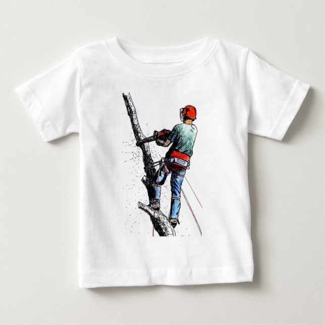 T-shirt Pour Bébé Arboriste Tree Surgeon (Devant)