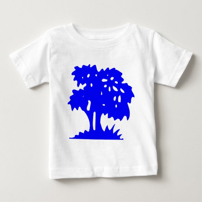 T-shirt Pour Bébé Arbre à dessin - Bleu (Devant)