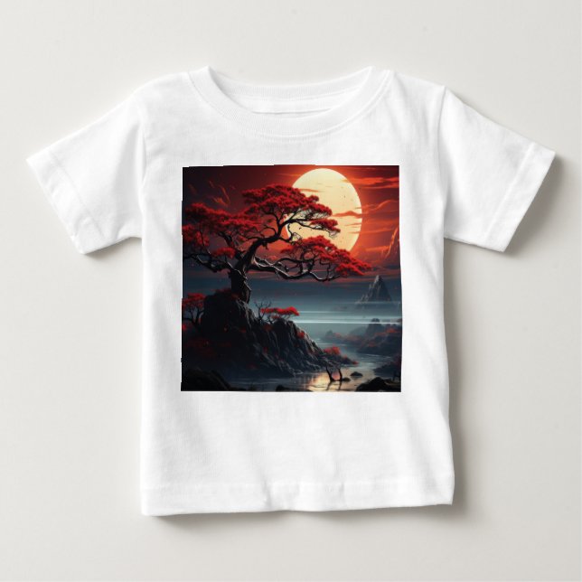 T-shirt Pour Bébé Arbre bonsaï (Devant)