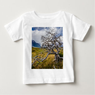 T-shirt Pour Bébé Arbre brûlé, Torres del Paine, Chili