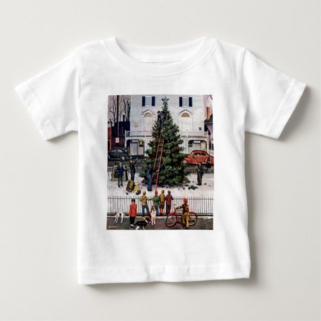 T-shirt Pour Bébé Arbre dans la place (Devant)