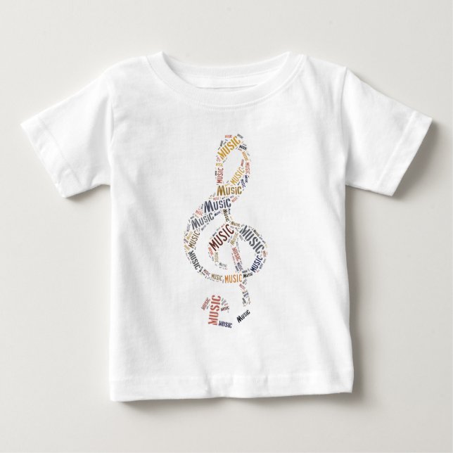 T-shirt Pour Bébé Arbre de mots Clé (Devant)