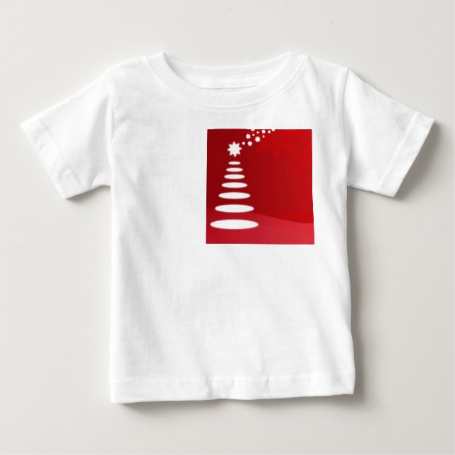 T-shirt Pour Bébé Arbre de Noël (Devant)