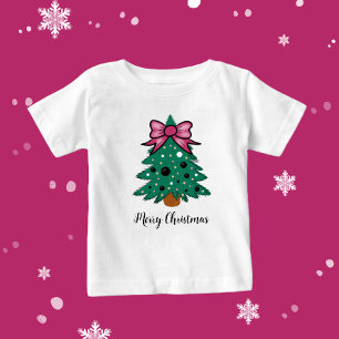 T-shirt Pour Bébé Arbre de Noël