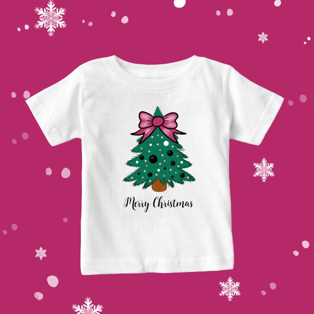 T-shirt Pour Bébé Arbre de Noël (Créateur téléchargé)