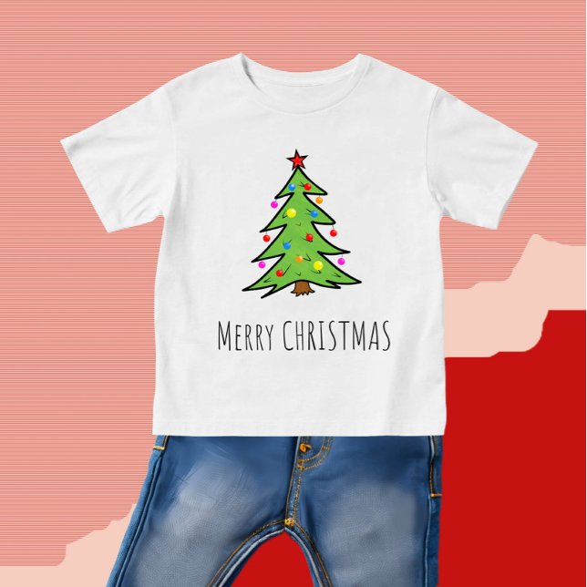 T-shirt Pour Bébé Arbre de Noël (Créateur téléchargé)