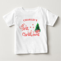 Arbre de Noël et Canne à Sucre Rouge pour Bébé