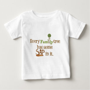 T-shirt Pour Bébé Arbre familial amusant