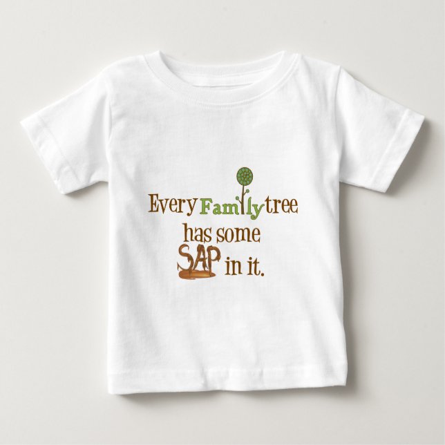 T-shirt Pour Bébé Arbre familial amusant (Devant)