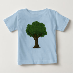 T-shirt Pour Bébé arbre tronc de forêt nature feuilles