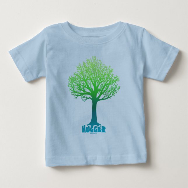 T-shirt Pour Bébé Arbre vert de Hugger (Devant)