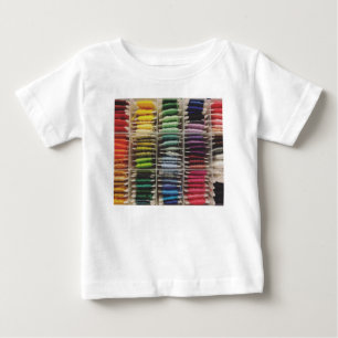 T-shirt Pour Bébé Arc arc-en-ciel de broderie