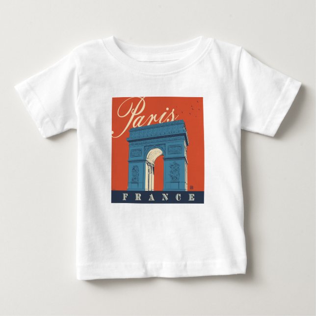 T-shirt Pour Bébé Arc de Triomphe | Paris, France (Devant)