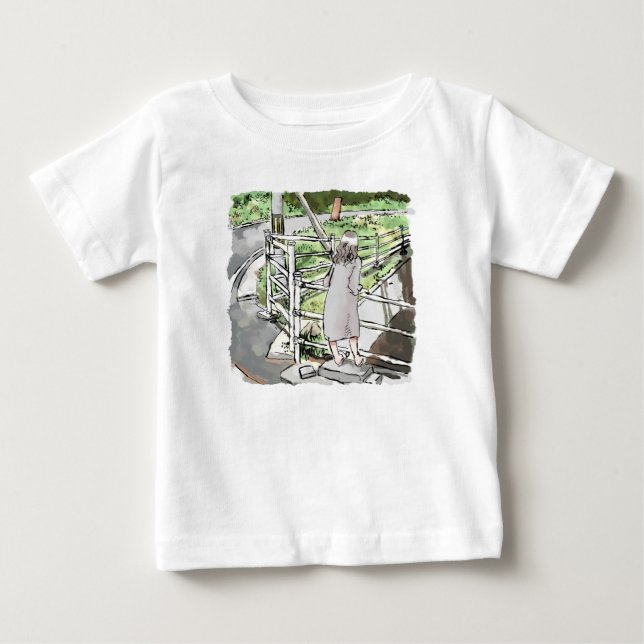 T-shirt Pour Bébé arc-en-ciel (Devant)