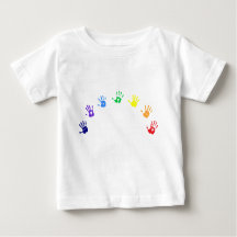 T-shirt pour bébé arc-en-ciel