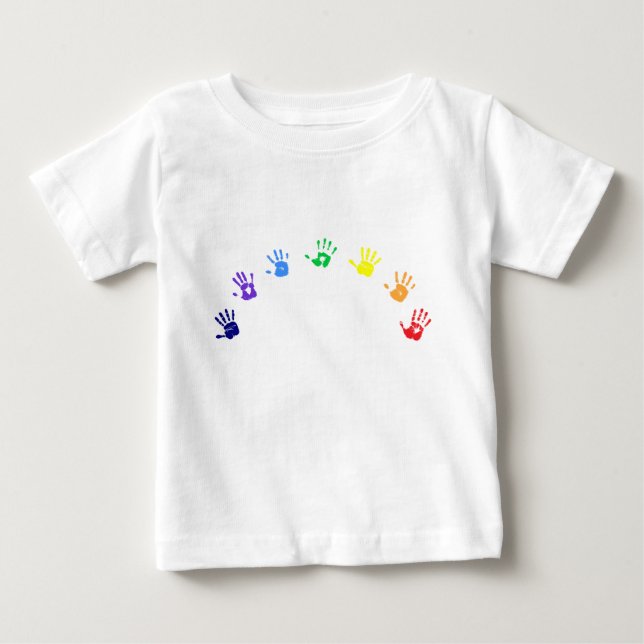 T-shirt pour bébé arc-en-ciel (Devant)