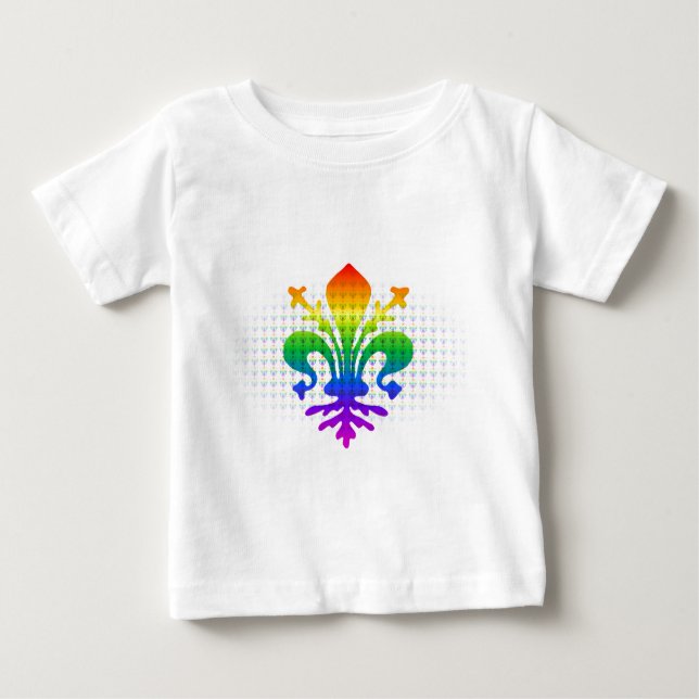 T-shirt Pour Bébé Arc-en-ciel (Devant)