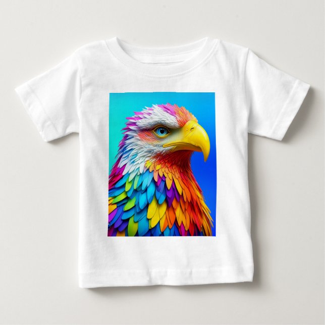 T-shirt Pour Bébé Arc-en-ciel Aigle-65456 (Devant)