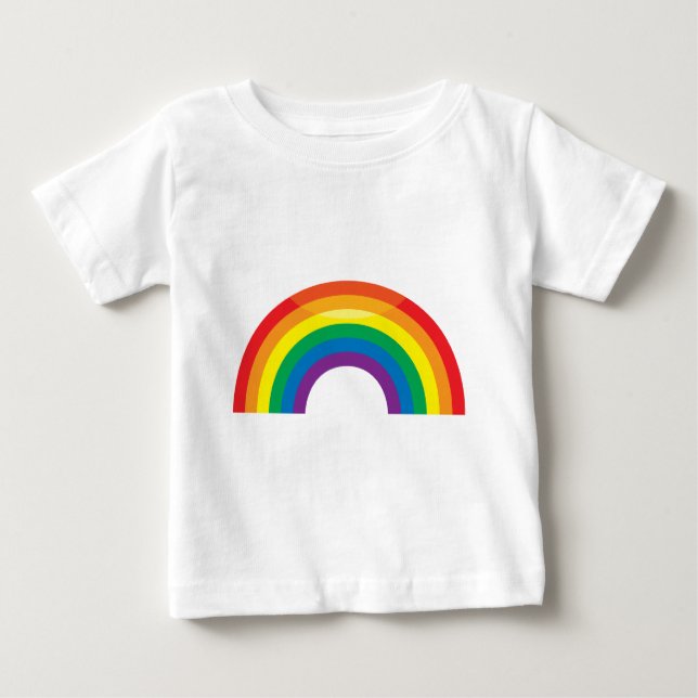 T-shirt Pour Bébé Arc-en-ciel classique (Devant)