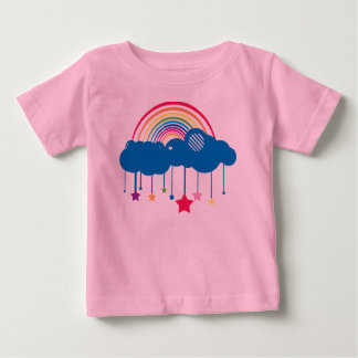 T-shirt Pour Bébé Arc-en-ciel dans les nuages