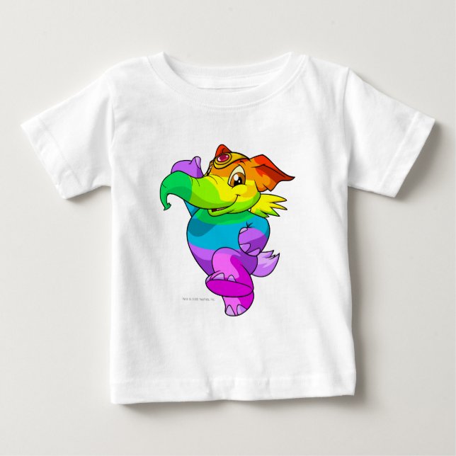 T-shirt Pour Bébé Arc-en-ciel d'Elephante (Devant)