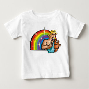 T-shirt Pour Bébé Arc-en-ciel des années 80 avec Homme du Verseau av