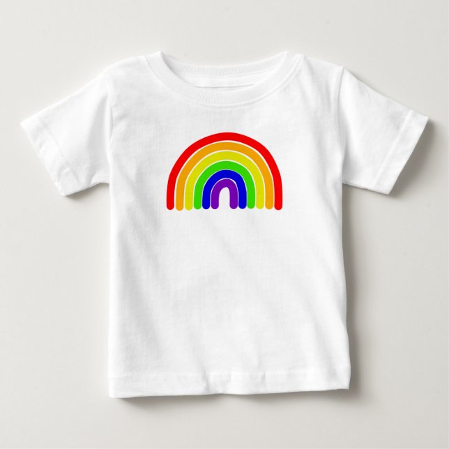 T-shirt Pour Bébé Arc-en-ciel large  (Devant)