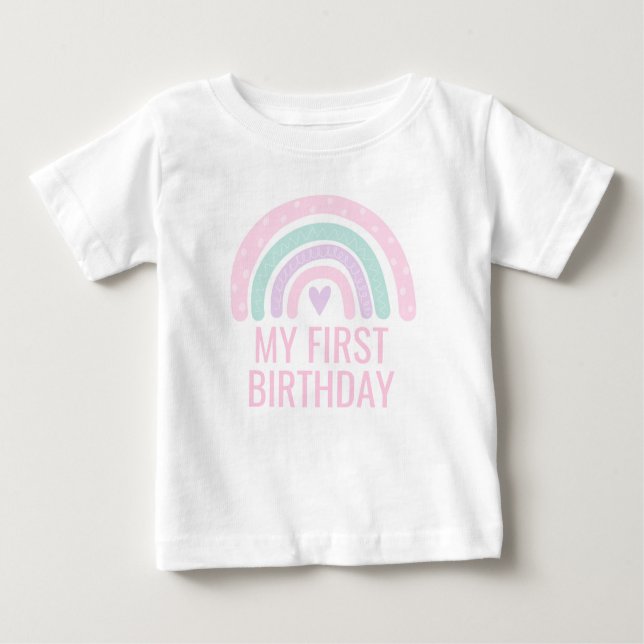 T-shirt Pour Bébé Arc-en-ciel moderne (Devant)