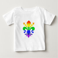 Arc-en-ciel stylisé Fleur de Lis