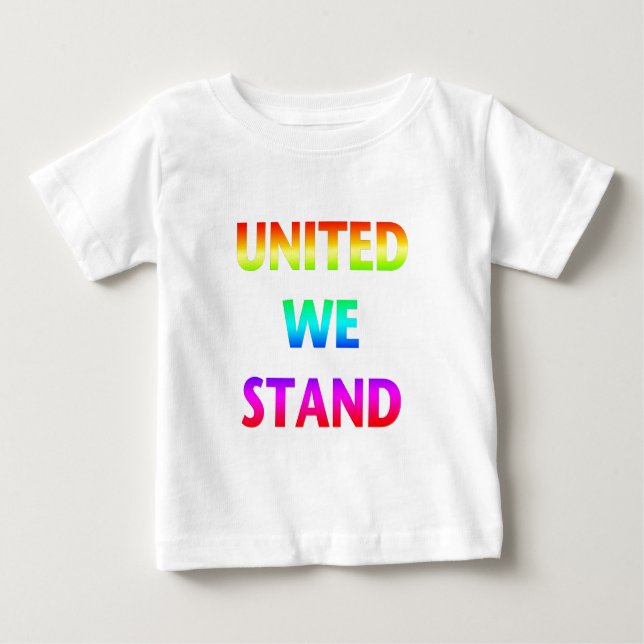 T-shirt Pour Bébé Arc-en-ciel Unité (Devant)