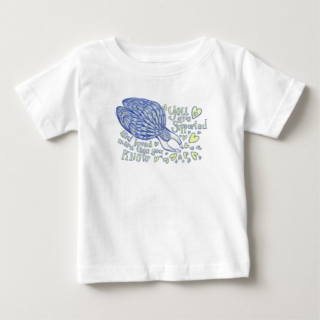 T-shirt Pour Bébé Archangel Michael Love & Support Custom Shirt (Devant)
